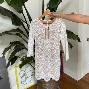 For Love and Lemons White Lace Dress